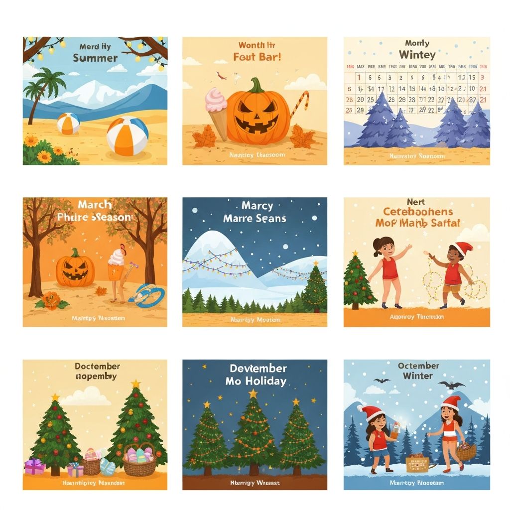 Seasonal Word Lists: Monthly Themes for Year-Round Learning